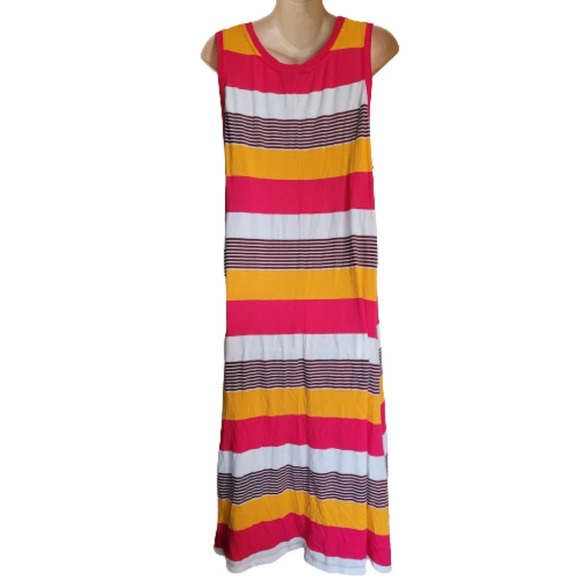 Lane Bryant Sharkbite Hem Striped Casual Dress Size Women's Plus Size 18/20 - Picture 6 of 13